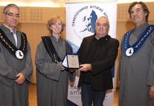 Η Καθηγήτρια του Πανεπιστημίου της Γάνδης, Lieva Van Langenhove, Επίτιμη Καθηγήτρια του ΠΑΔΑ